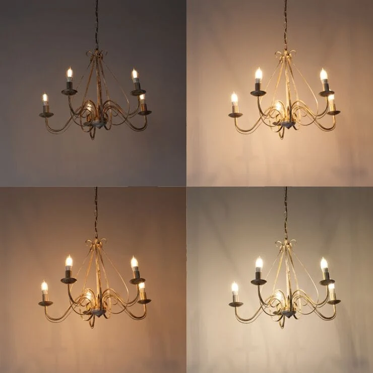 Suspension Lustre intelligent blanc 5 lumières