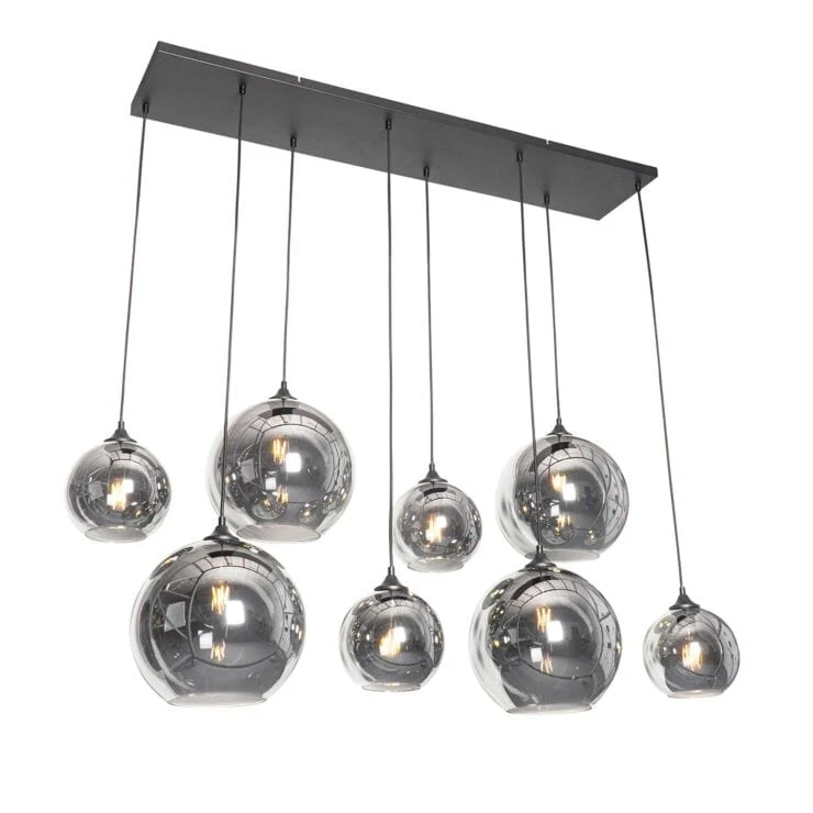 Suspension intelligente connecté noire verre fumé