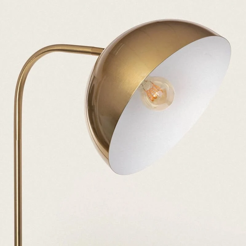 Lampadaire Doré en Cloche Moderne