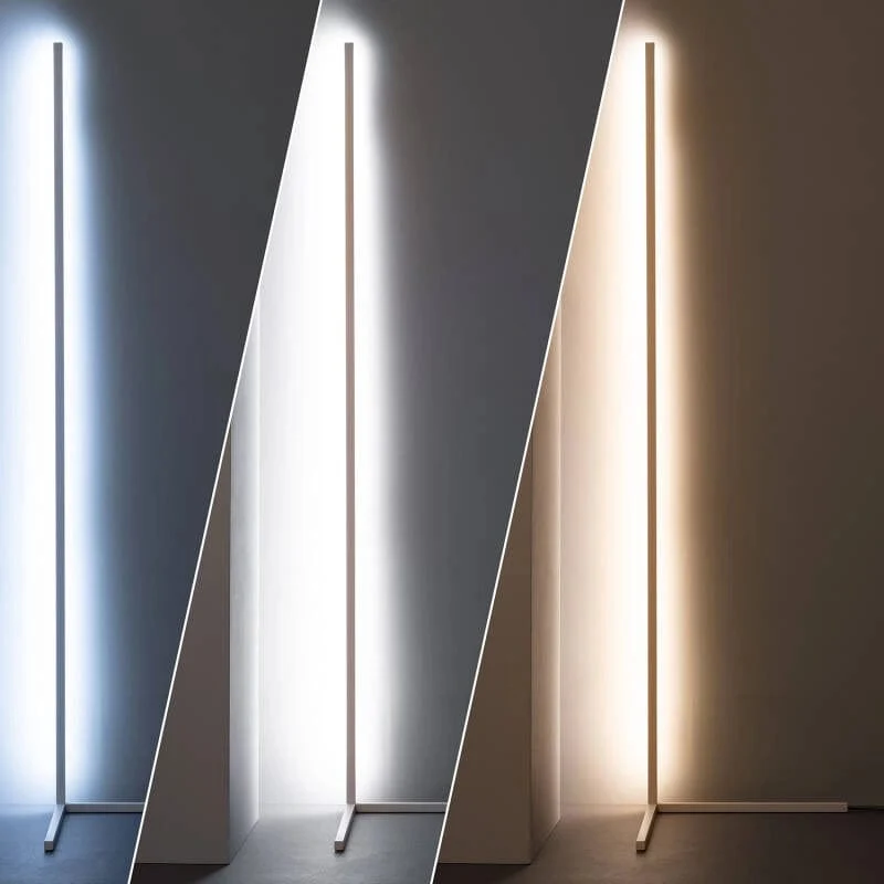 Lampadaire LED Blanc Métal