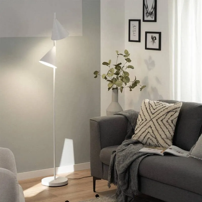 Double Lampadaire Spot Métal