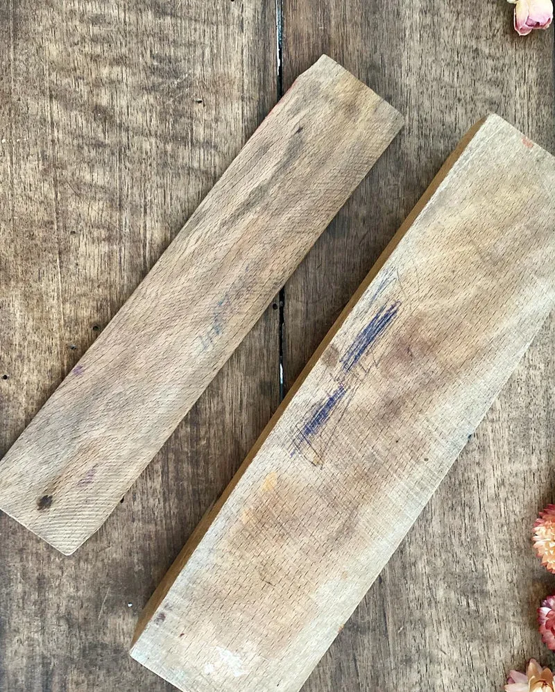 Plumier d'écolier en bois