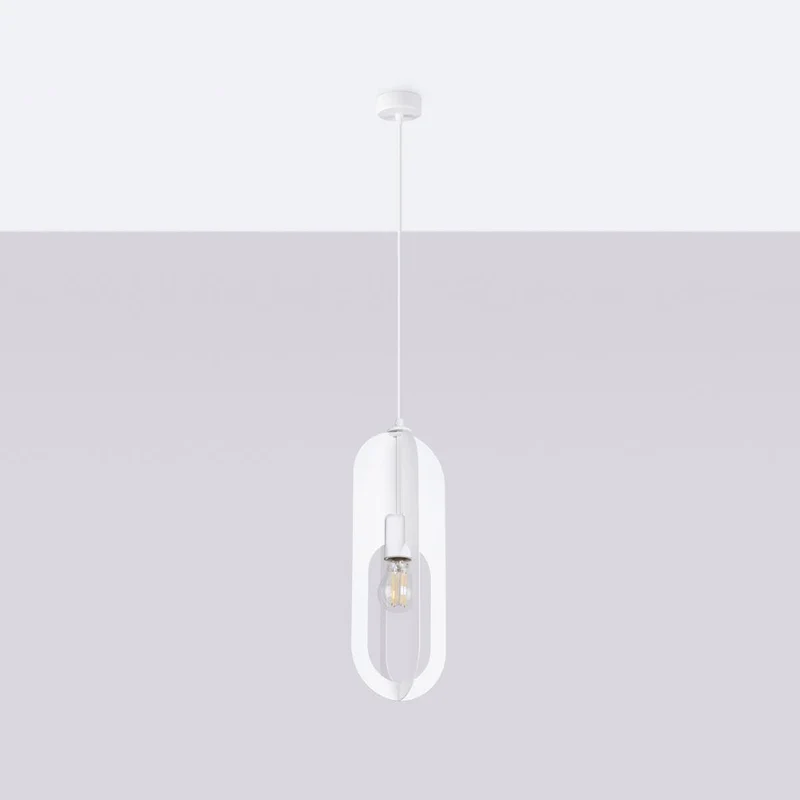 Suspension Blanche Cuisine Salon Minimaliste