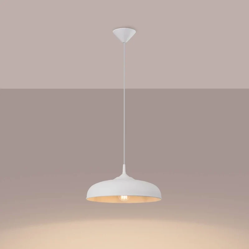 Suspension cuisine Ronde Métal Noir
