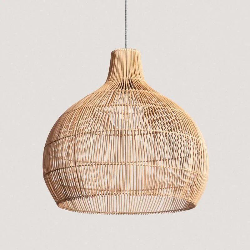 Suspension Rotin Boule