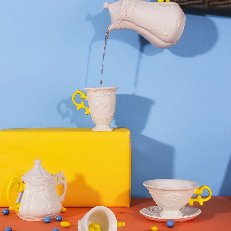 Seletti I-Wares Gold Tea Cup Set