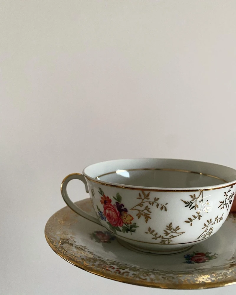 Service à café en porcelaine de Limoges