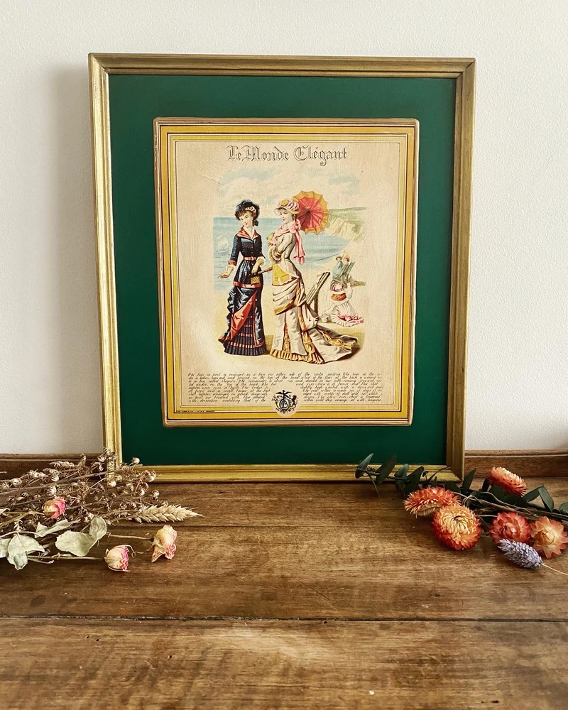 Illustration vintage Le Monde Élégant