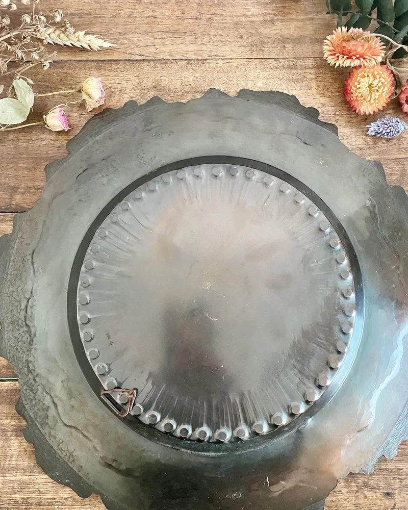 Assiette décorative en cuivre