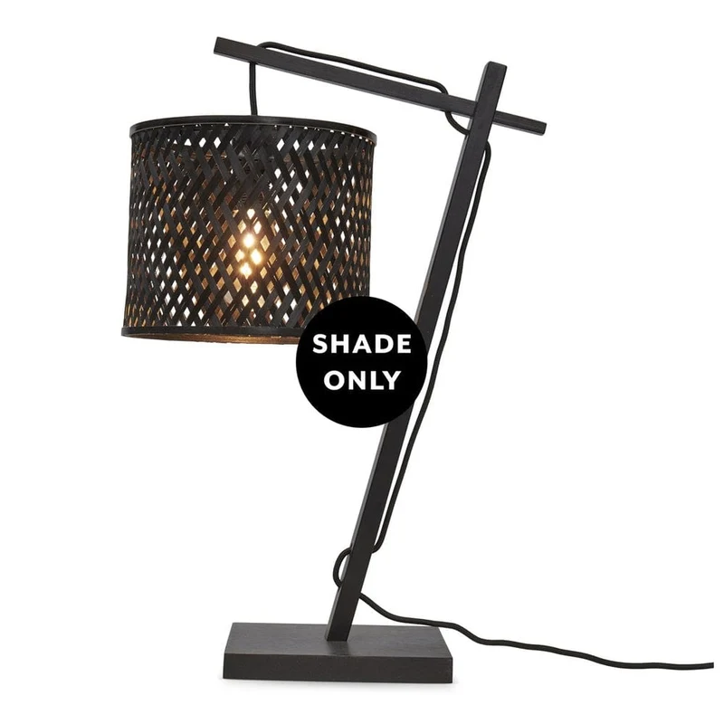 Abat Jour En Bambou Pour Lampe A Poser