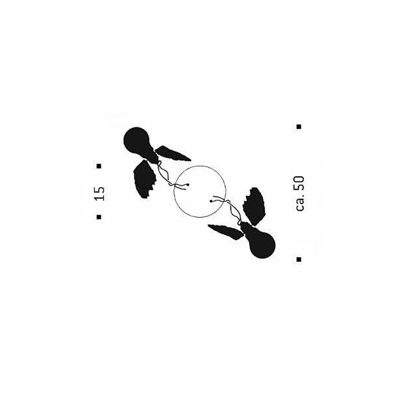 Ingo Maurer Lucellino Doppio LED Ceiling Lamp - US Version