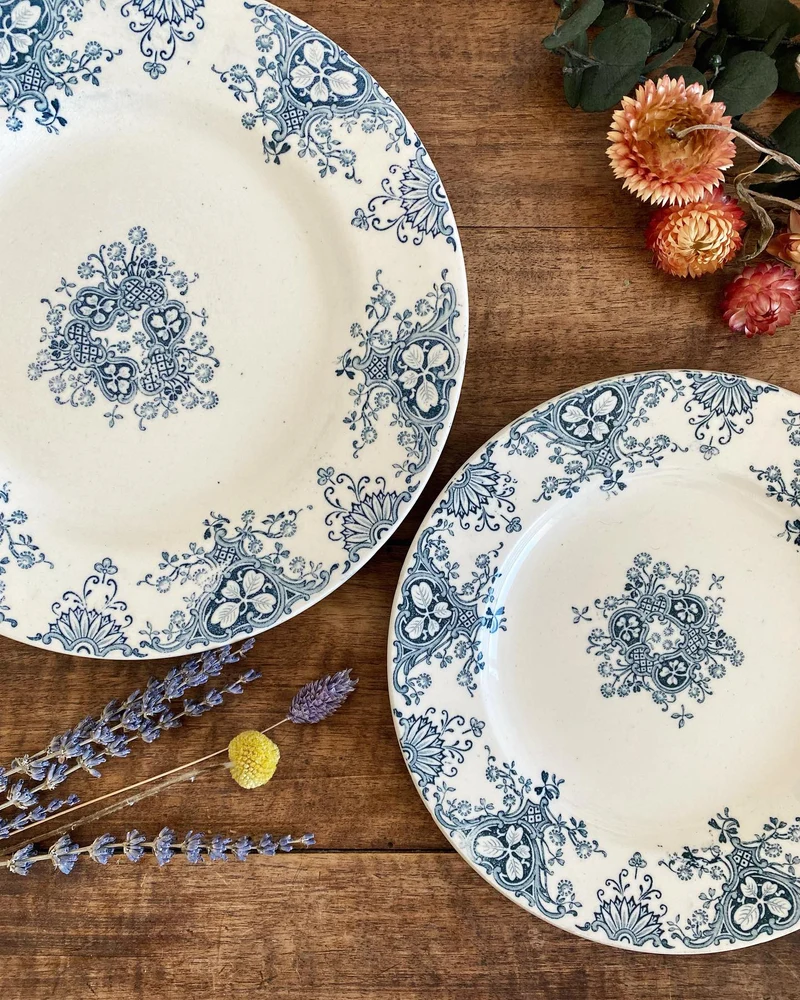 Assiettes anciennes Luneville