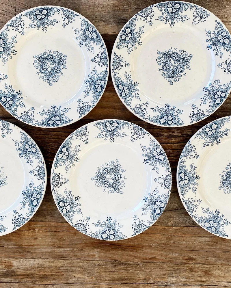 Assiettes anciennes Luneville