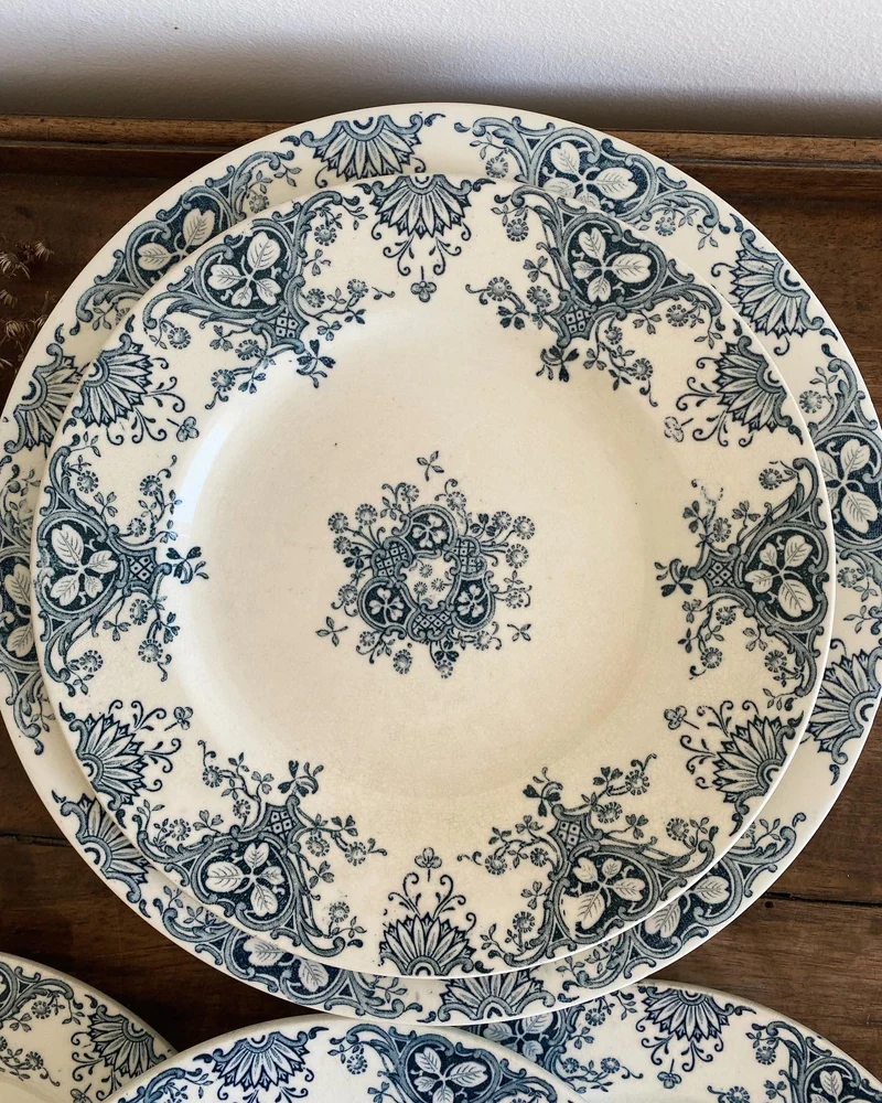 Assiettes anciennes Luneville