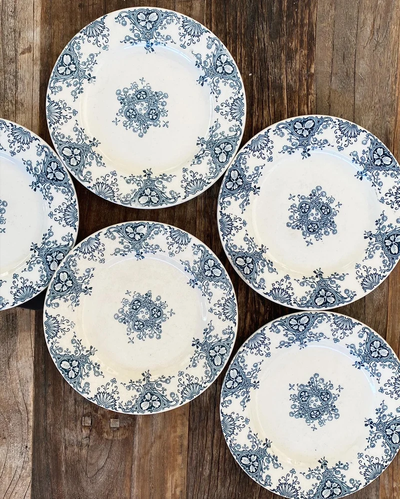 Assiettes anciennes Luneville