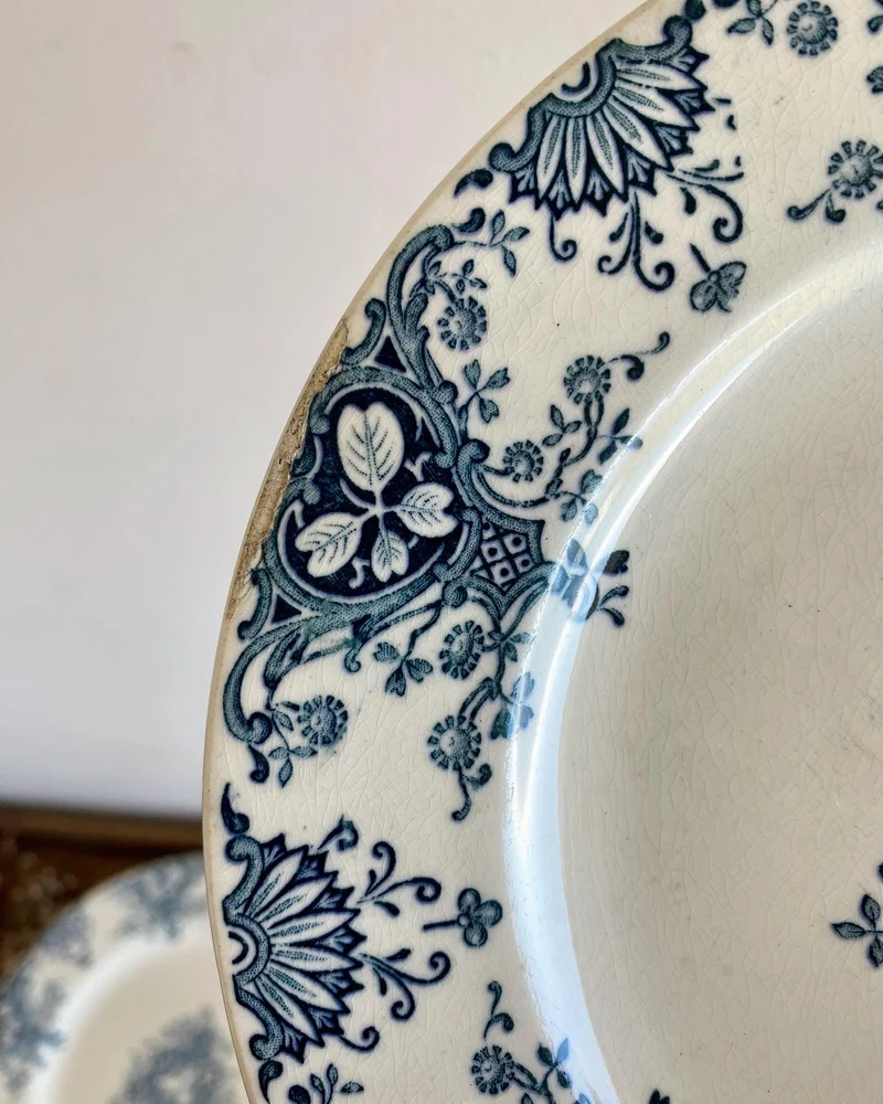 Assiettes anciennes Luneville