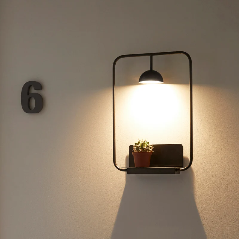 Estiluz Cupolina Wall Lamp with Shelf