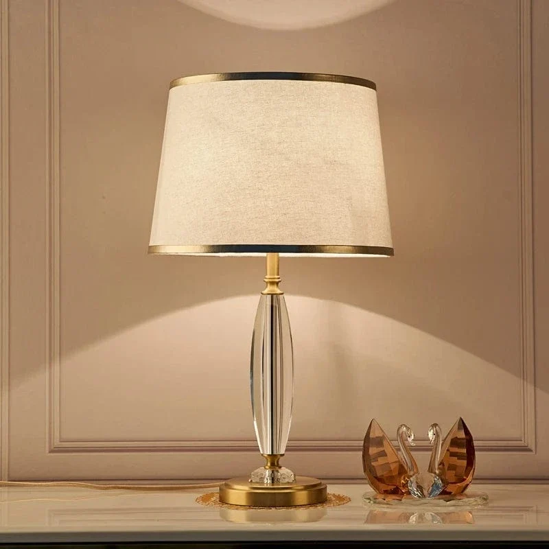 Lampe Blanche Et Or