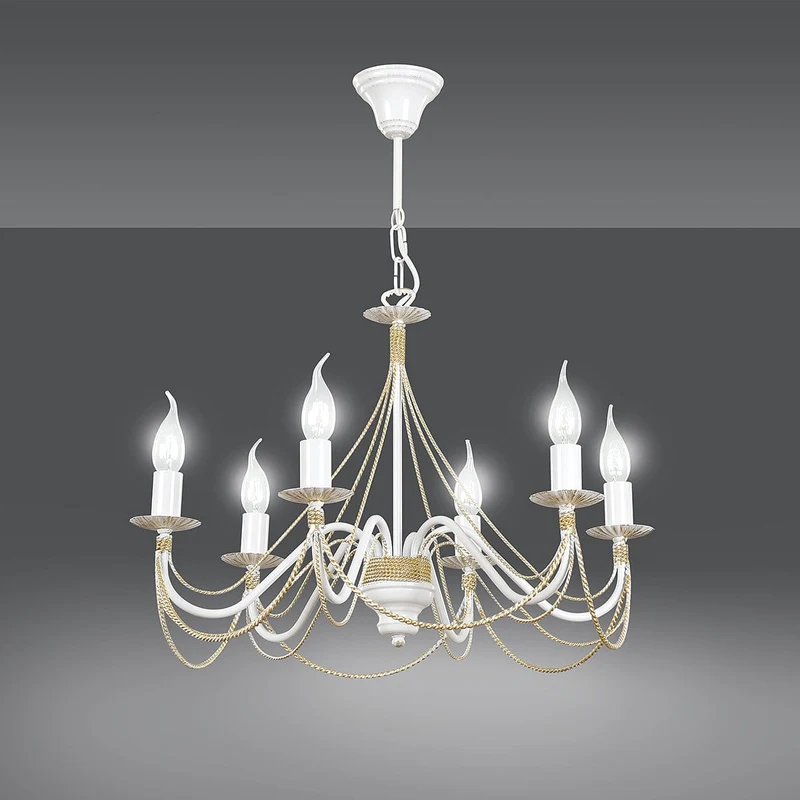 Lustre Salon Blanc