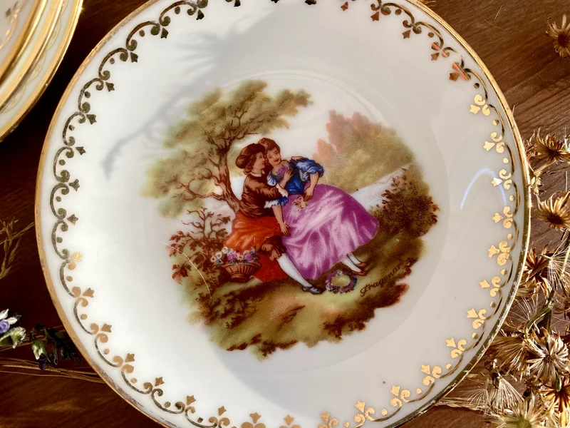 Mini assiettes romantiques