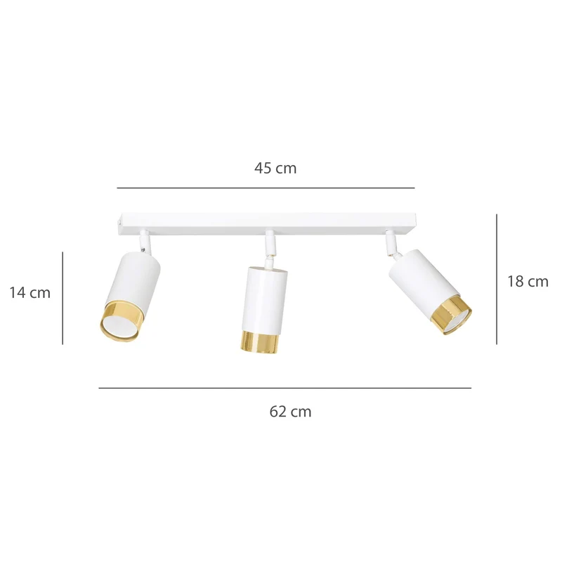 Luminaire Plafonnier 3 Spots
