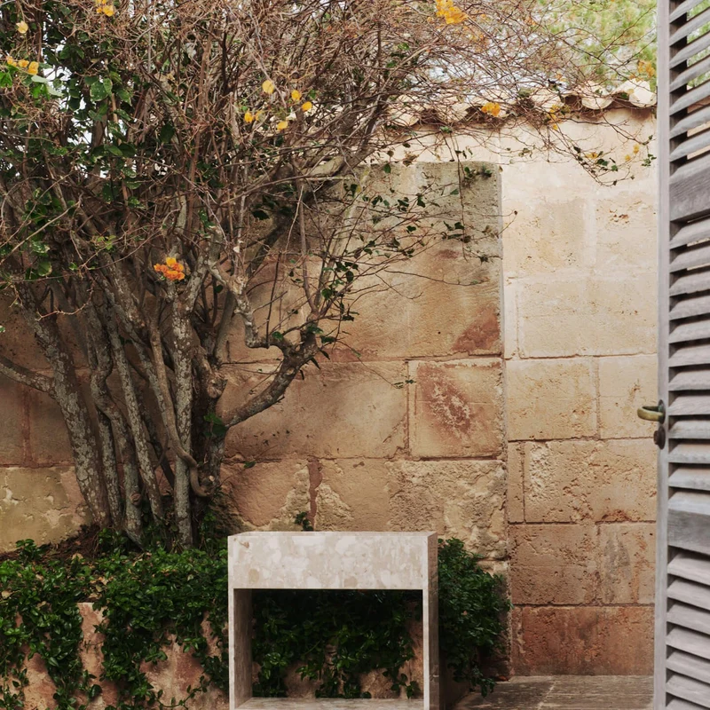 Ferm Living Stone Plant Box With Shelf
