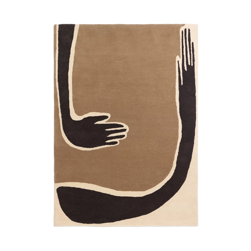 Ferm Living Pose Tufted Rug - 200 x 300 - Dark Coffee/Offwhite