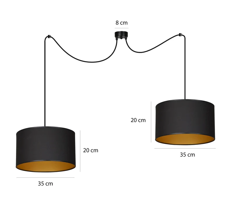 Suspension Luminaire Double Abat Jours