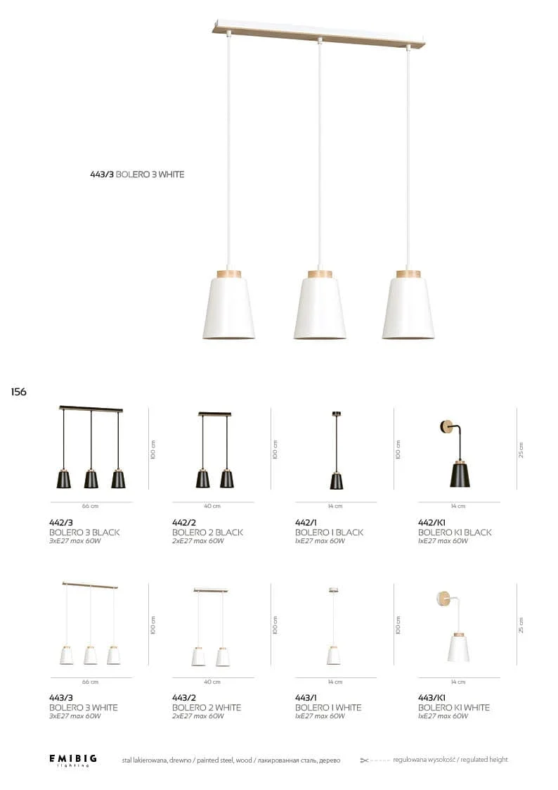 Suspension Vintage Noir