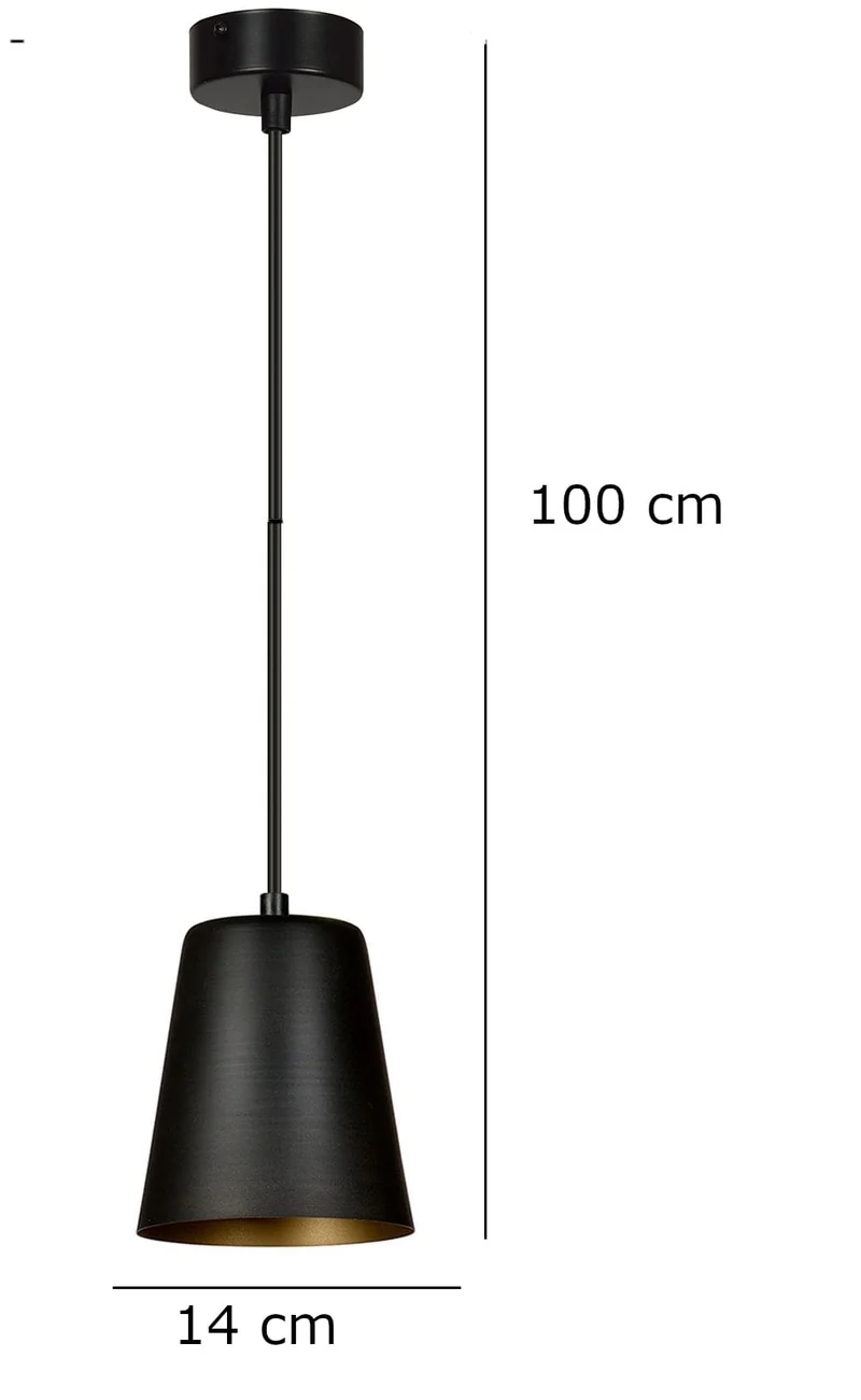 Luminaire Noir Métal