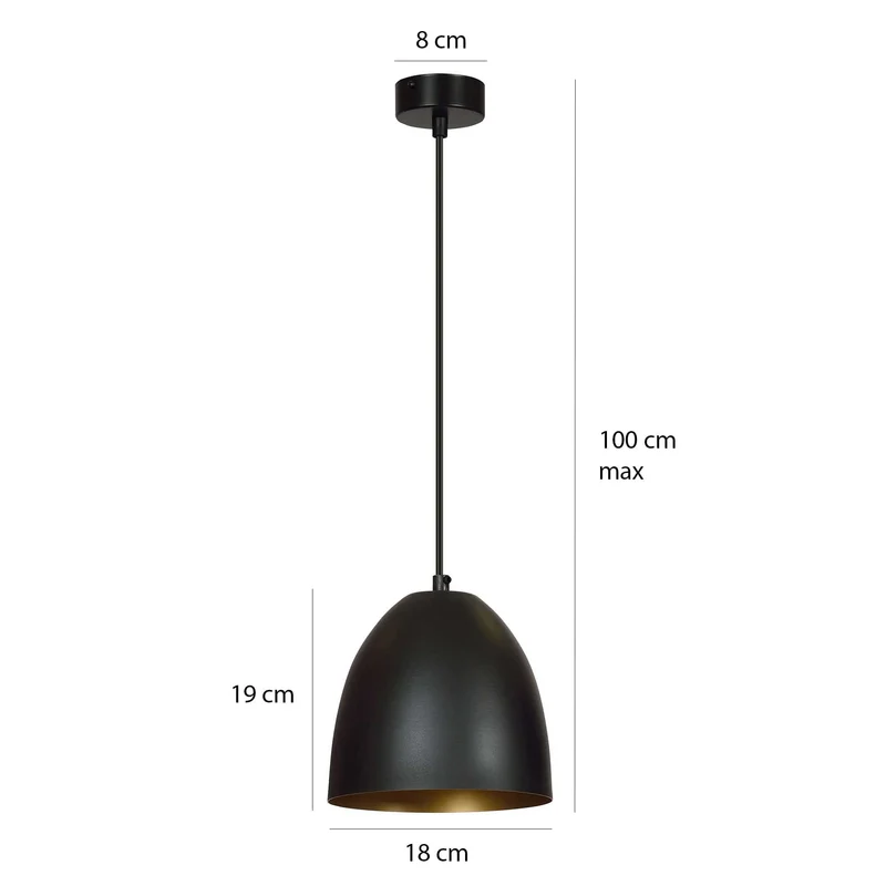 Suspension Luminaire Métal Noir