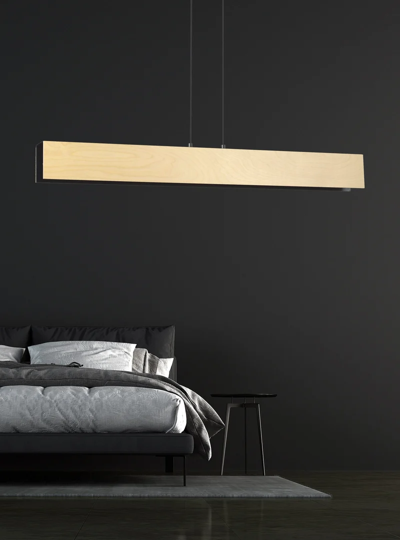 Suspension Industriel Bois Et Metal