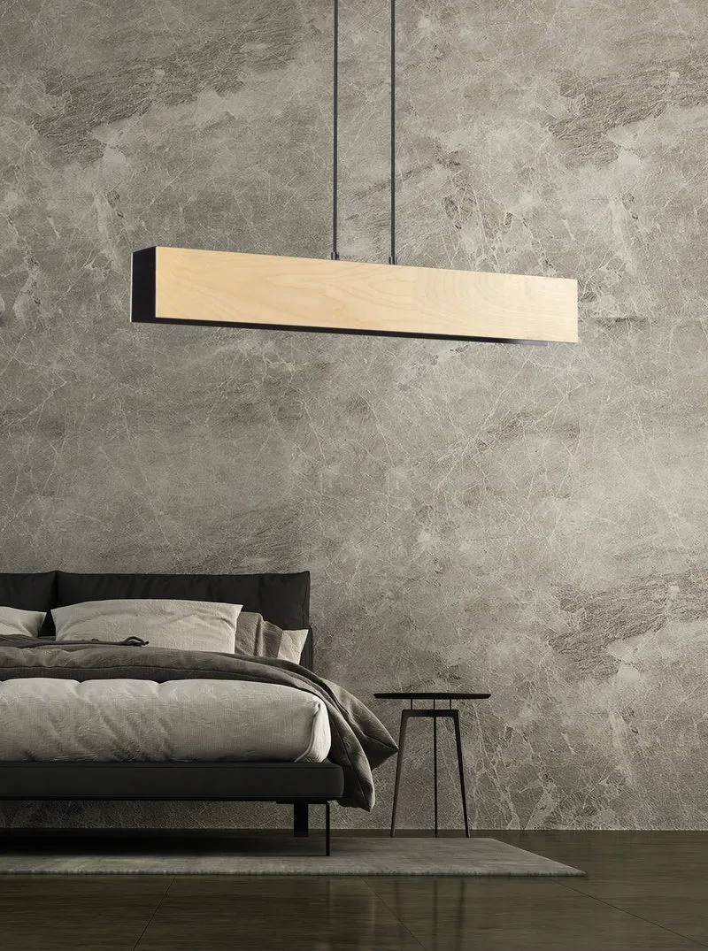 Suspension Luminaire Industriel Bois