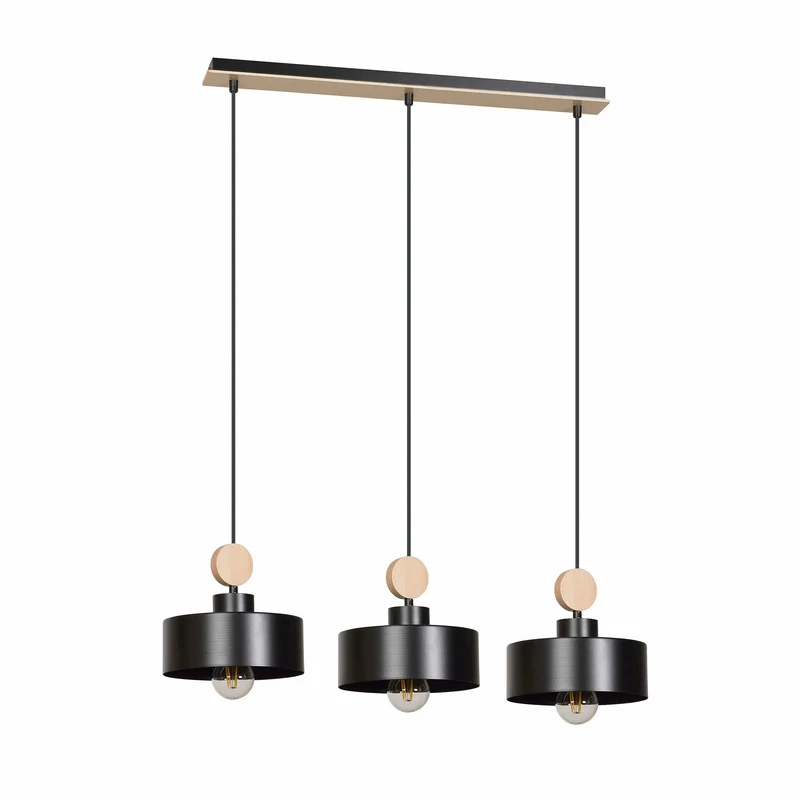 Suspension Luminaire Bois Et Metal