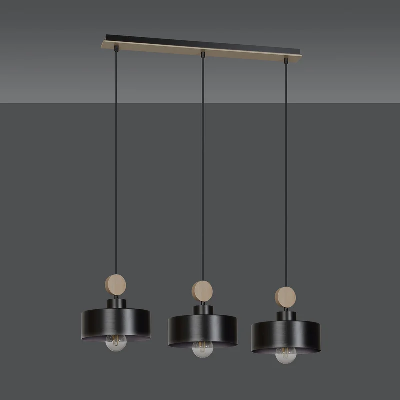 Suspension Luminaire Bois Et Metal