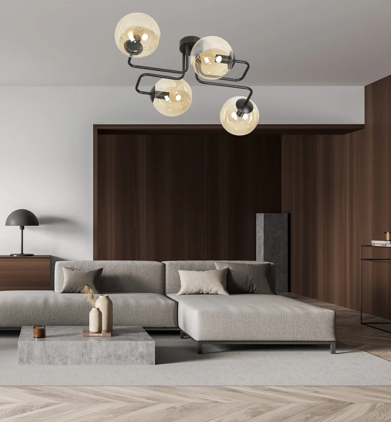 Plafonnier Boule Art Deco