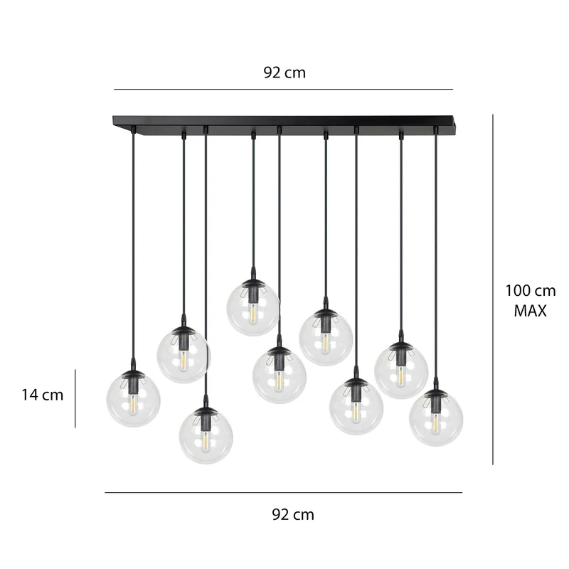 Suspension Metal Et Verre