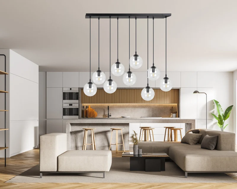 Suspension Metal Et Verre