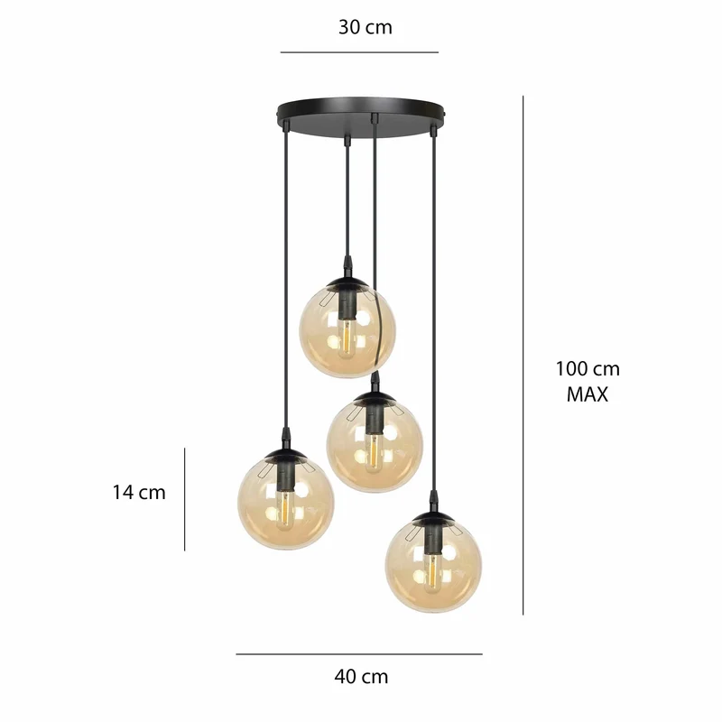 Suspension Verre Vintage