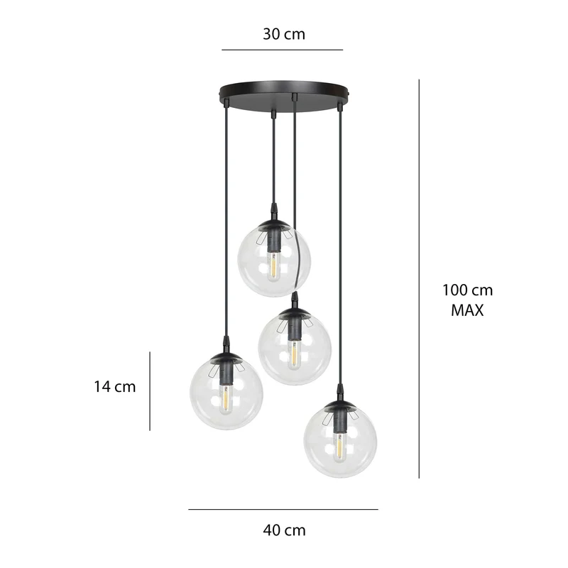 Lampe Suspension Boule Verre