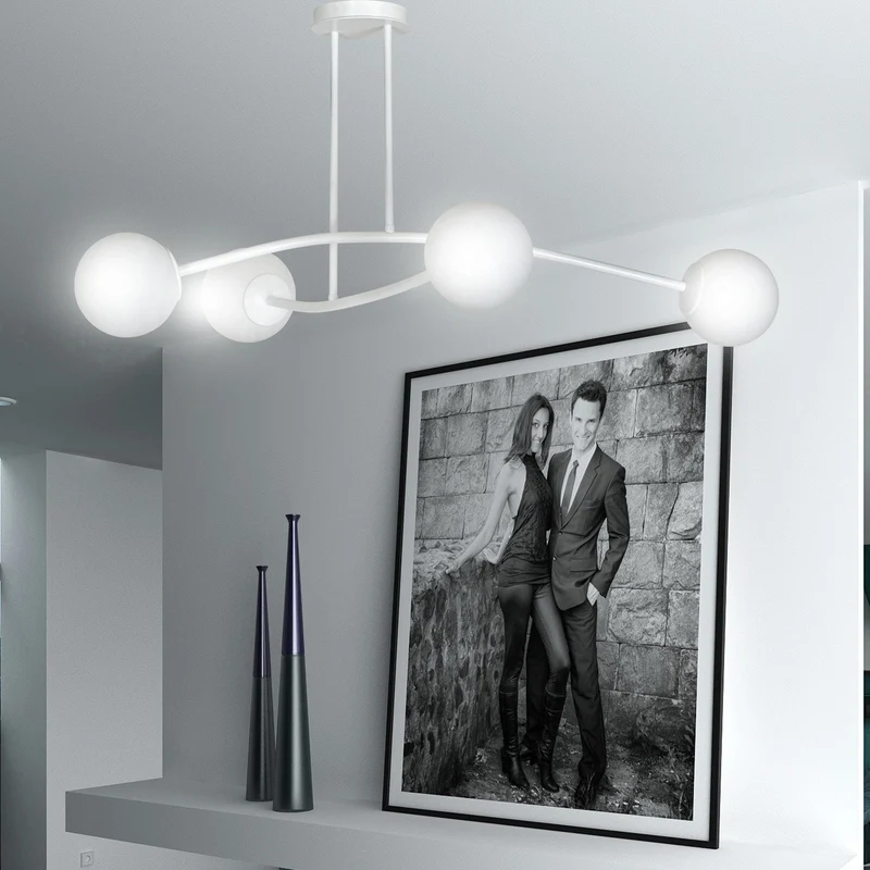 Luminaire Globe Verre Blanc