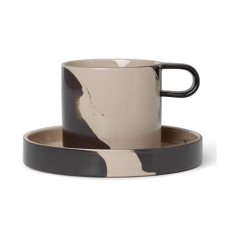 Ferm Living Inlay Cup with Saucer