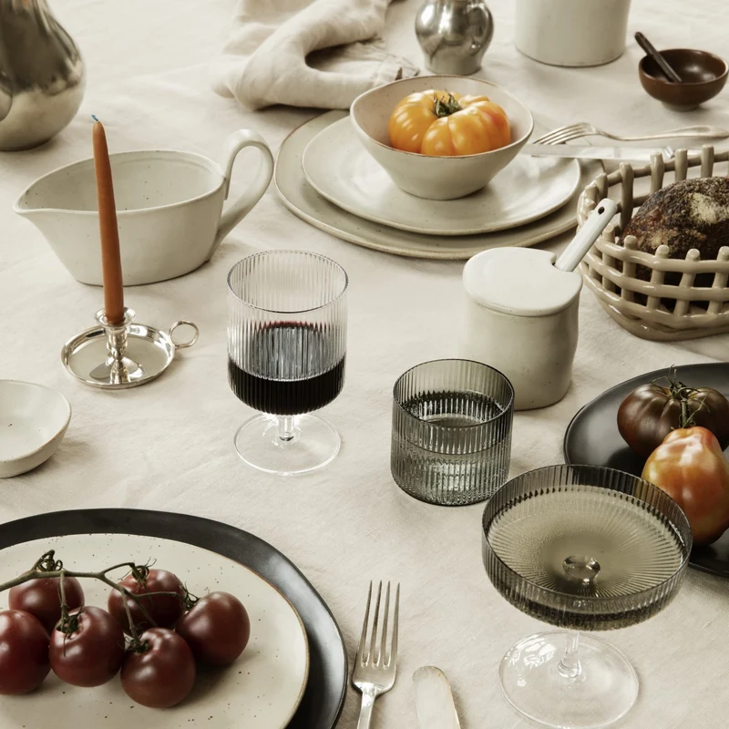 Ferm Living Flow Jar with spoon