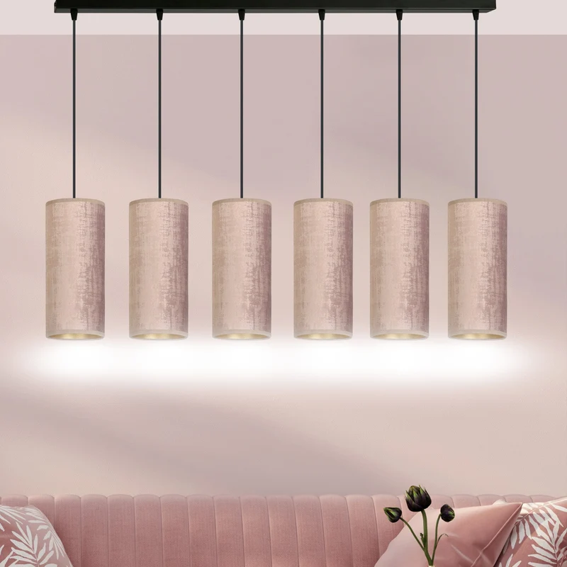 Lustre Tissu Rose