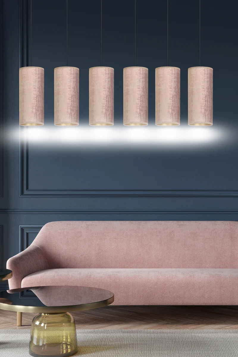 Lustre Tissu Rose
