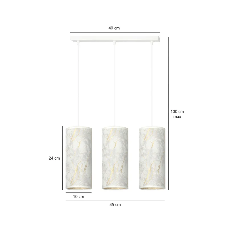 Karli 3 Wh Marbel White