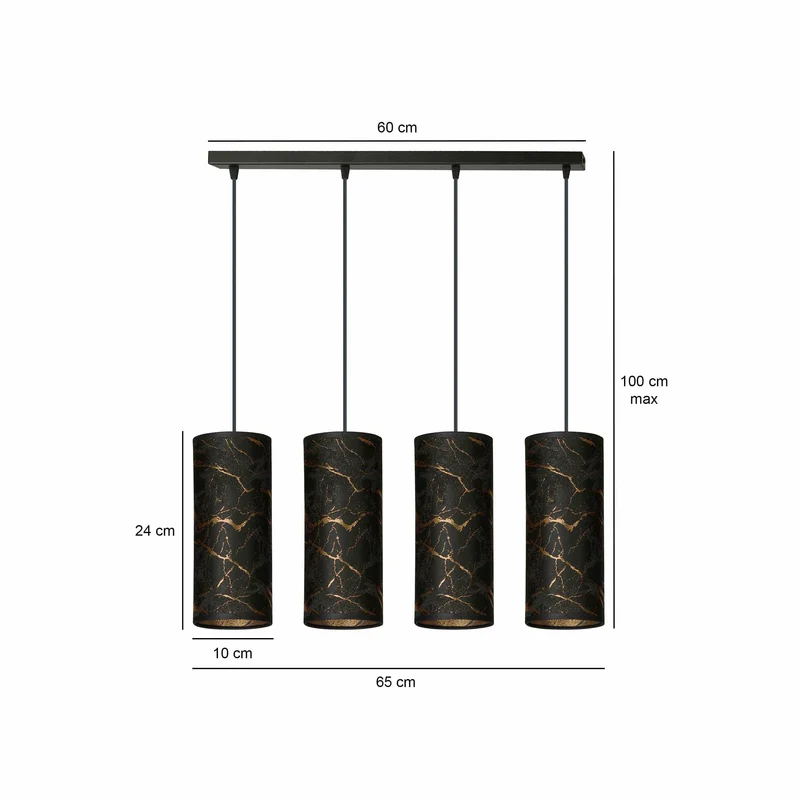 Karli 4 Bl Marbel Black
