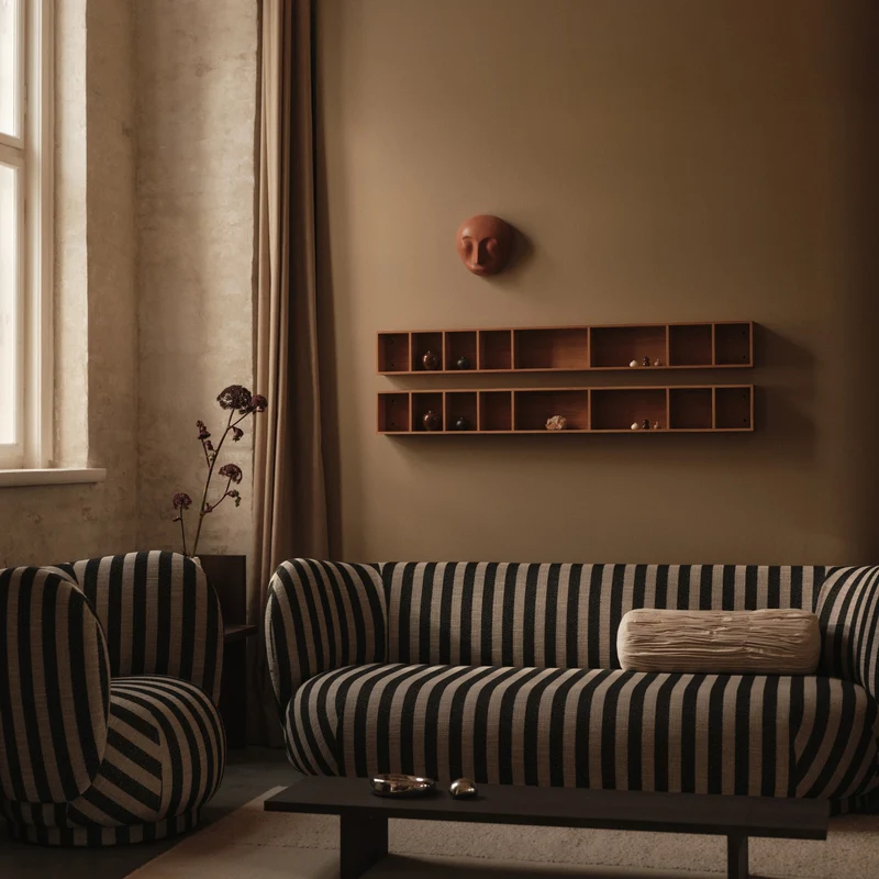 Ferm Living Falda Smocked Bolster Cushion