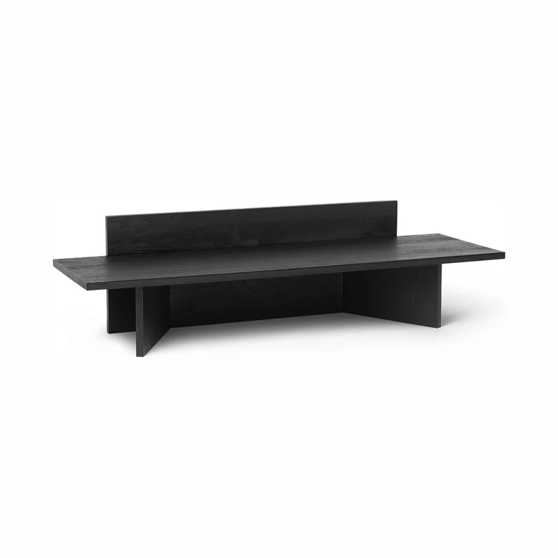 Ferm Living Oblique Bench - Black Stained Ash