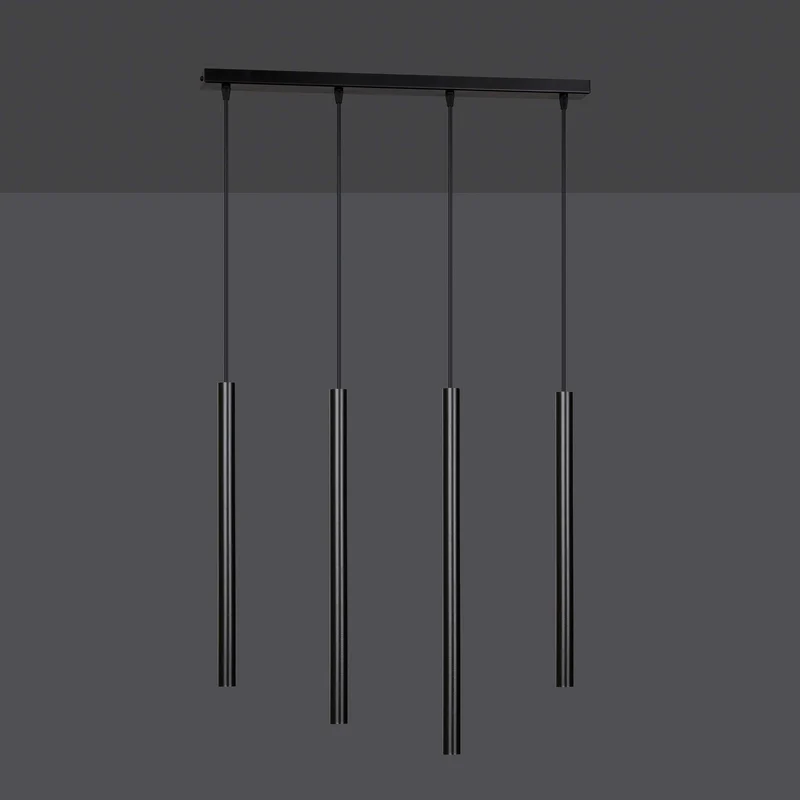 Luminaire Tube Noir